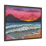 Ocean Beach Deluxe Framed Canvas Print