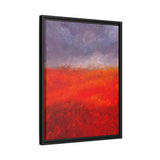 The Red Hill Matte Framed Canvas