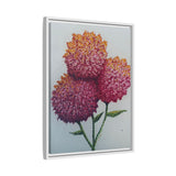 Carnation Flowers Framed Canvas