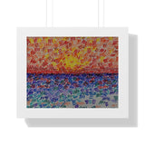 Criss Criss Horizon Framed Print