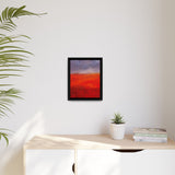 The Red Hill Matte Framed Canvas