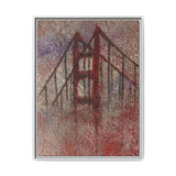 San Francisco Heights Framed Canvas Print