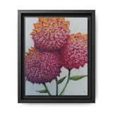 Carnation Flowers Framed Canvas