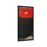 Red Mountain Framed Canvas Art