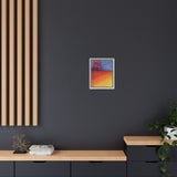 Sunny Side Bridge Matte Framed Canvas