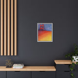 Sunny Side Bridge Matte Framed Canvas