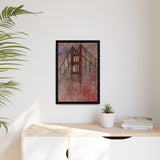 San Francisco Heights Framed Canvas Print