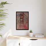 San Francisco Heights Framed Canvas Print