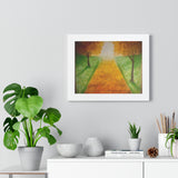 Just Ahead Framed Print