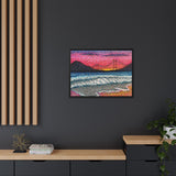 Ocean Beach Deluxe Framed Canvas Print