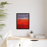 The Red Hill Matte Framed Canvas