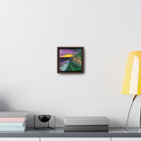 A Sliver of Light Square Framed Canvas Print