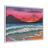 Ocean Beach Deluxe Framed Canvas Print