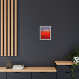 The Red Hill Matte Framed Canvas