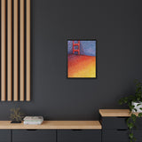 Sunny Side Bridge Matte Framed Canvas