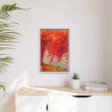 Autumn Blaze Framed Canvas Print