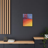 Sunny Side Bridge Matte Framed Canvas