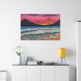 Ocean Beach Matte Canvas Print