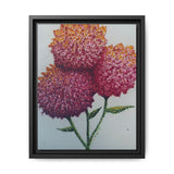 Carnation Flowers Framed Canvas