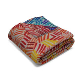 Criss-Cross Rise Fleece Blanket