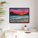 Ocean Beach Deluxe Framed Canvas Print