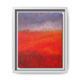 The Red Hill Matte Framed Canvas