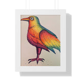 Rainbow Crow Framed Print