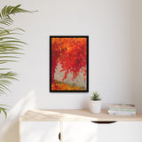 Autumn Blaze Framed Canvas Print