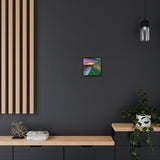 A Sliver of Light Square Framed Canvas Print