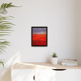 The Red Hill Matte Framed Canvas