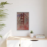 San Francisco Heights Framed Canvas Print