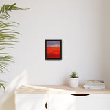The Red Hill Matte Framed Canvas