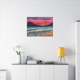 Ocean Beach Matte Canvas Print