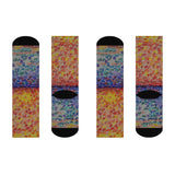 Criss-Cross Cushioned Socks