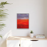 The Red Hill Matte Framed Canvas