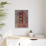 San Francisco Heights Matte Framed Canvas