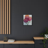 Carnation Flowers Framed Canvas