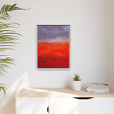 The Red Hill Matte Framed Canvas
