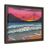 Ocean Beach Deluxe Framed Canvas Print