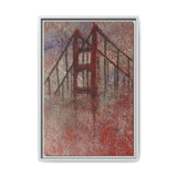 San Francisco Heights Framed Canvas Print