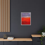 The Red Hill Matte Framed Canvas