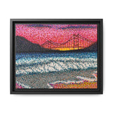 Ocean Beach Deluxe Framed Canvas Print