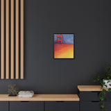 Sunny Side Bridge Matte Framed Canvas