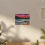 Ocean Beach Matte Canvas Print