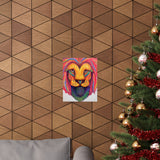 Leo Series Matte Poster — Vibrant Pointillism Wall Art