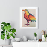Rainbow Crow Framed Print