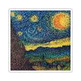 A Starry Night in Dots Stickers