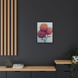 Carnation Flowers Framed Canvas