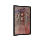 San Francisco Heights Framed Canvas Print