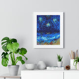Blue Night Seascape Art Print